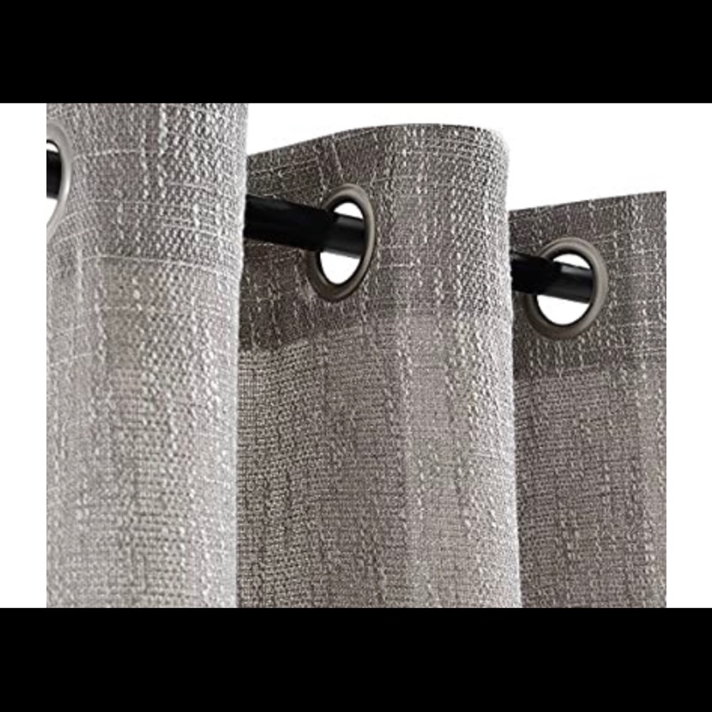 Linen look curtains- set of 2